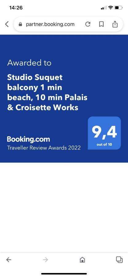 Studio Suquet Balcony 1 Min Beach, 10 Min Palais & Croisette Works كان المظهر الخارجي الصورة